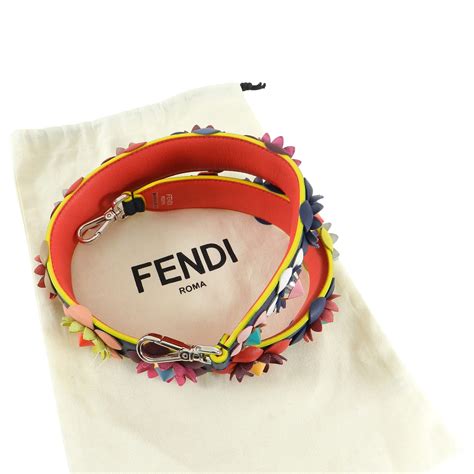 tracolla fendi strap you flowerland nera|Strap You .